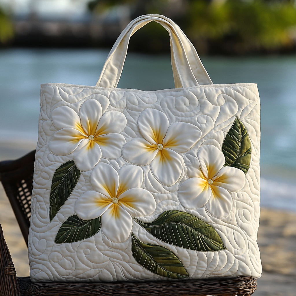 Island Garden Quilted Tote Bag Beach Lover Christmas Gifts