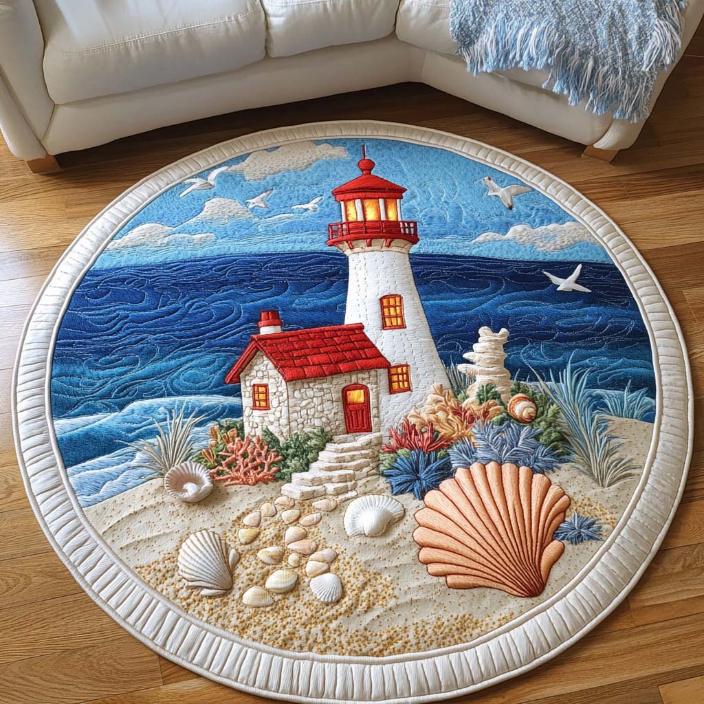 Island Quilted Round Mat Entry Way Ideas Beach Gifts For Her