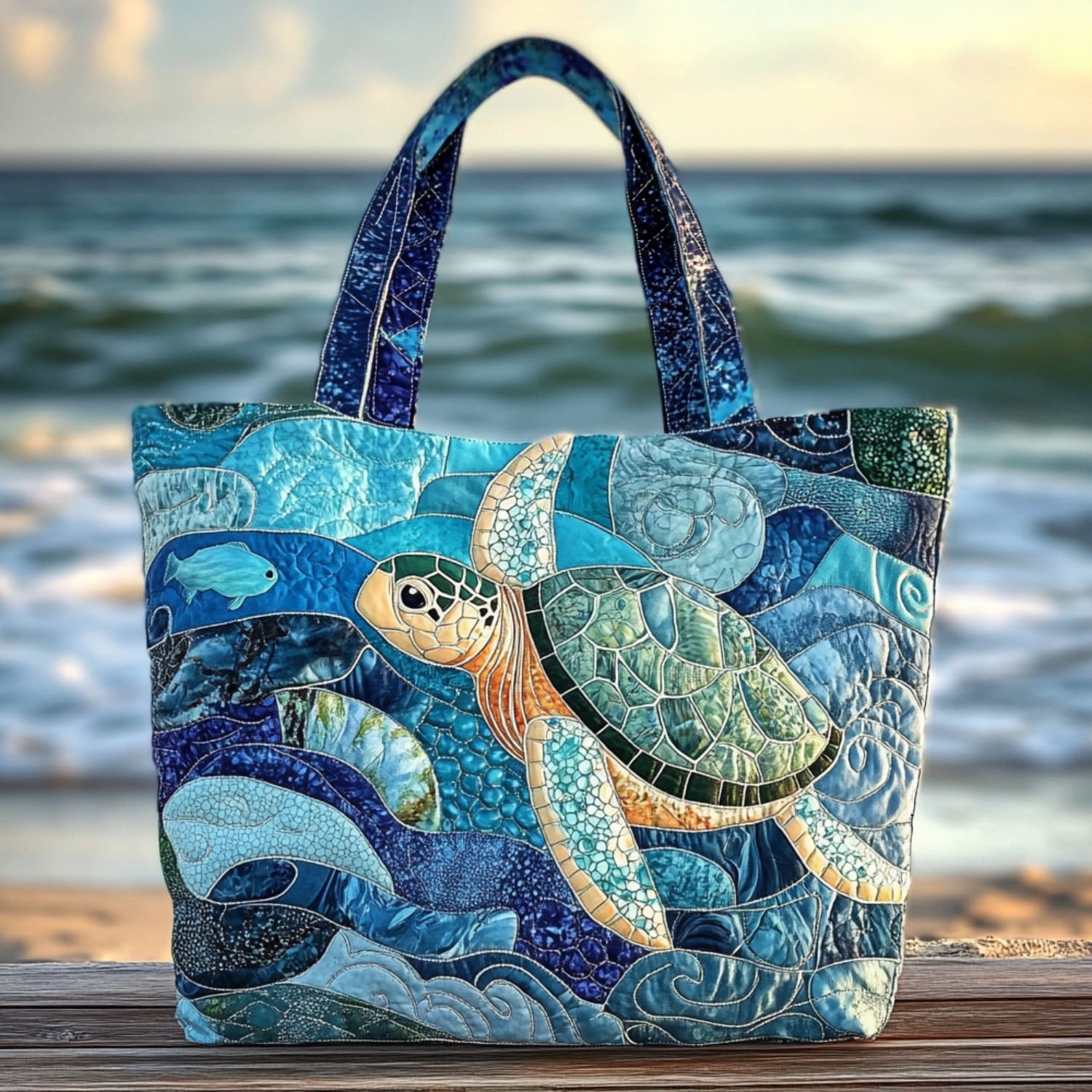 Island Roamer Quilted Tote Bag Gifts For An Ocean Lover