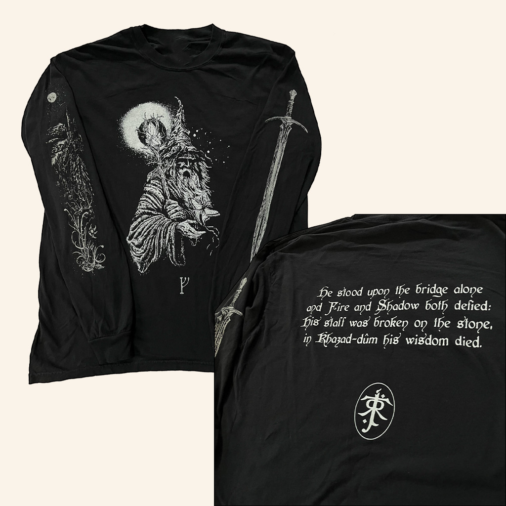 Isolation Man Merch Mithrandir Long Sleeve Shirt Gifts For LOTR Fans