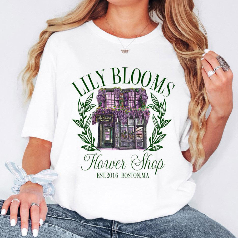 It Ends With Us Merch Lily Blooms Flower Shop T-Shirt Colleen Hoover Merchandise Gifts For Fans It Ends With Us Merch Lily Blooms Flower Shop T-Shirt Colleen Hoover Merchandise Gifts For Fans