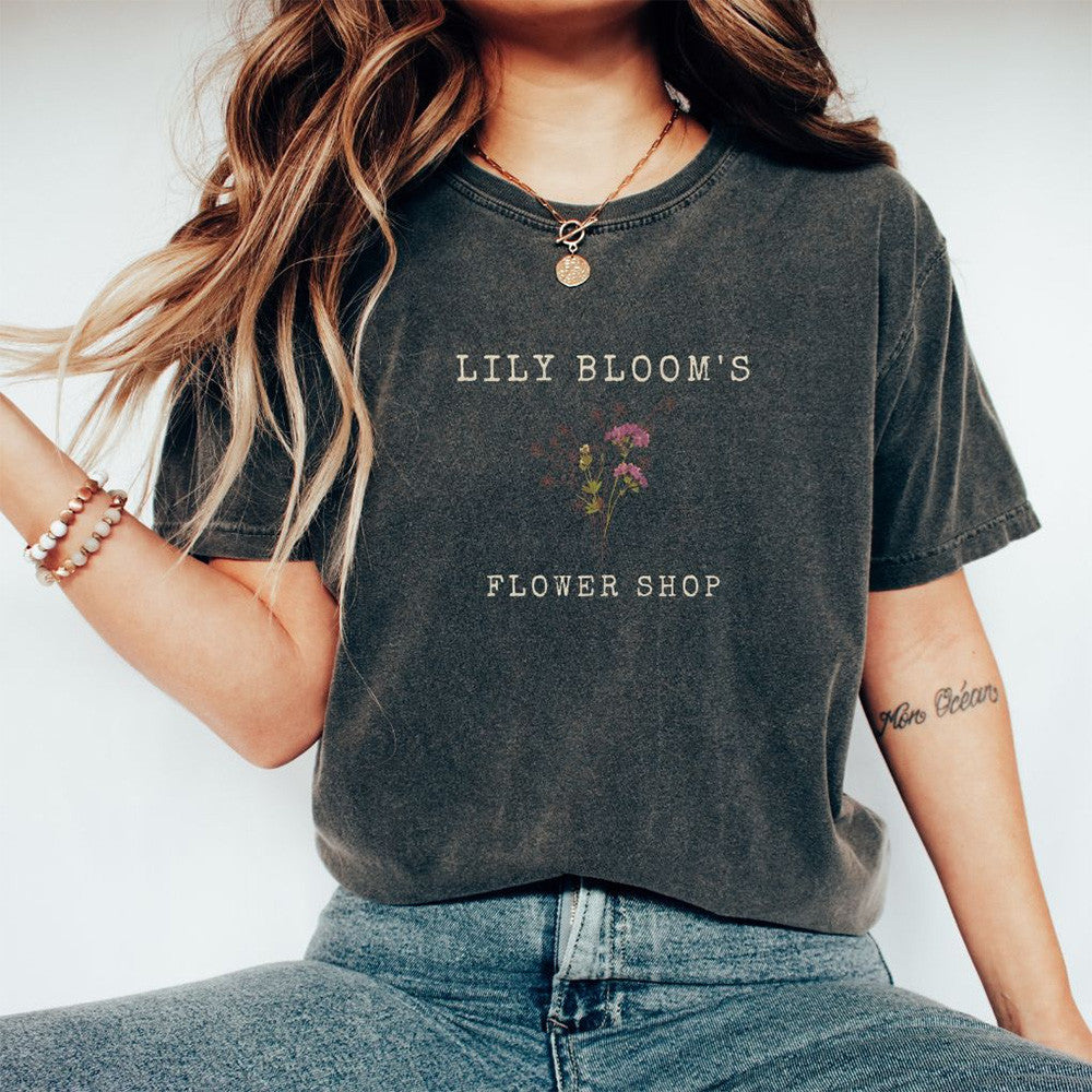 It Ends With Us Merch Lily Bloom's Flower Shop T-Shirt Gifts For Music Lovers Gift for Brother It Ends With Us Merch Lily Bloom's Flower Shop T-Shirt Gifts For Music Lovers Gift for Brother