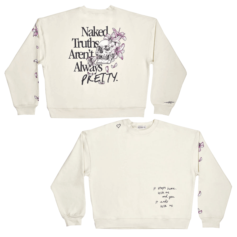 It Ends With Us Merch Naked Truths Aren't Always Pretty Colleen Hoover Sweatshirt Wife Gifts