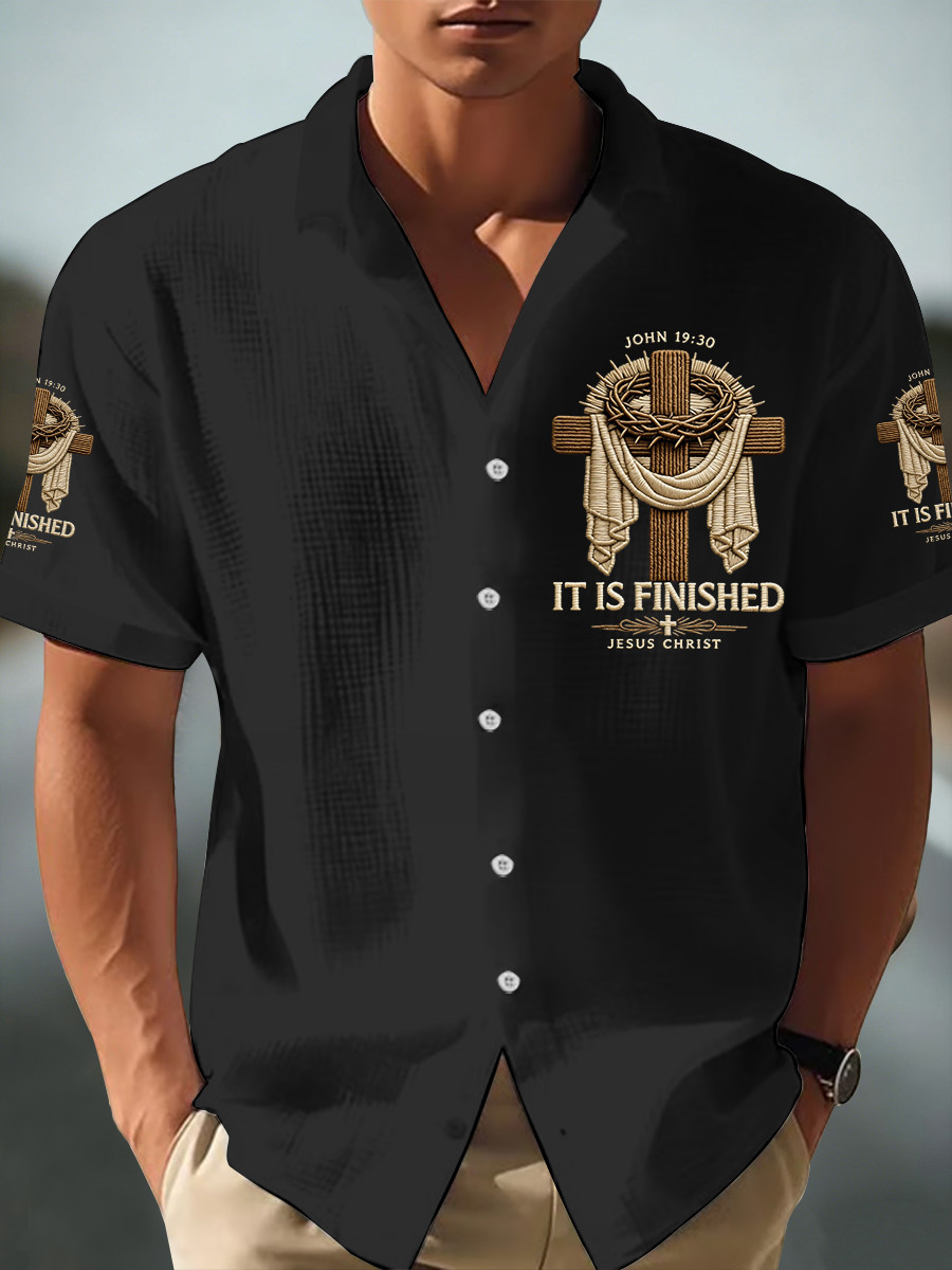 It Is Finished Jesus Christ John 19 30 Hawaiian Jesus Loves You Cross Clothing Gift Ideas