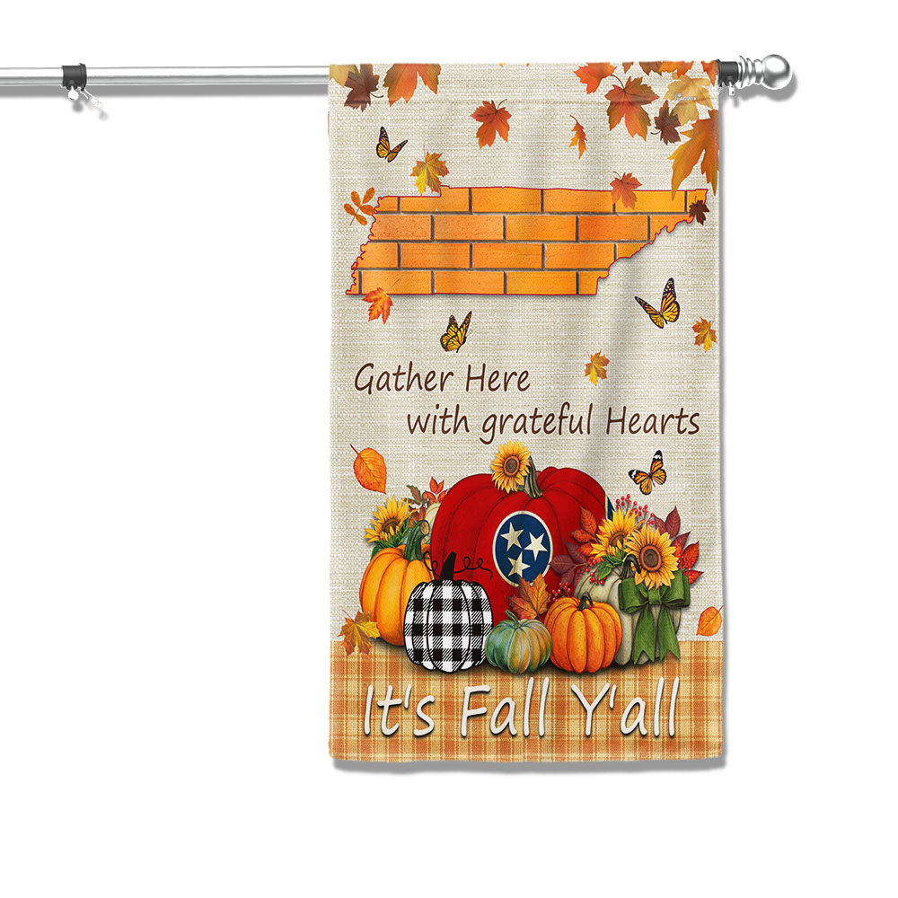 It S Fall Y All Halloween Pumpkin Fall Tennessee Flag