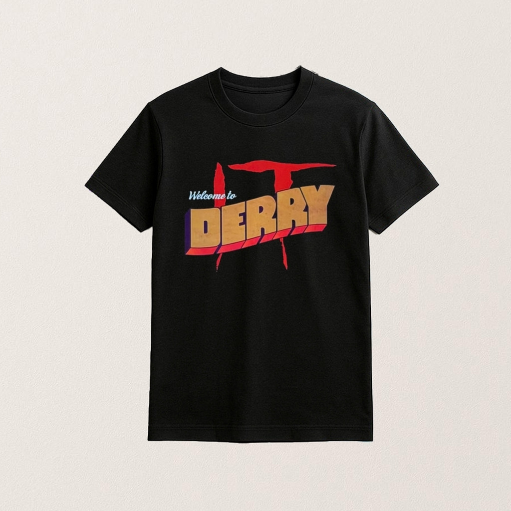 IT Welcome To Derry Horror Shirt Stephen King Pennywise Design T-Shirt IT Merch Gifts