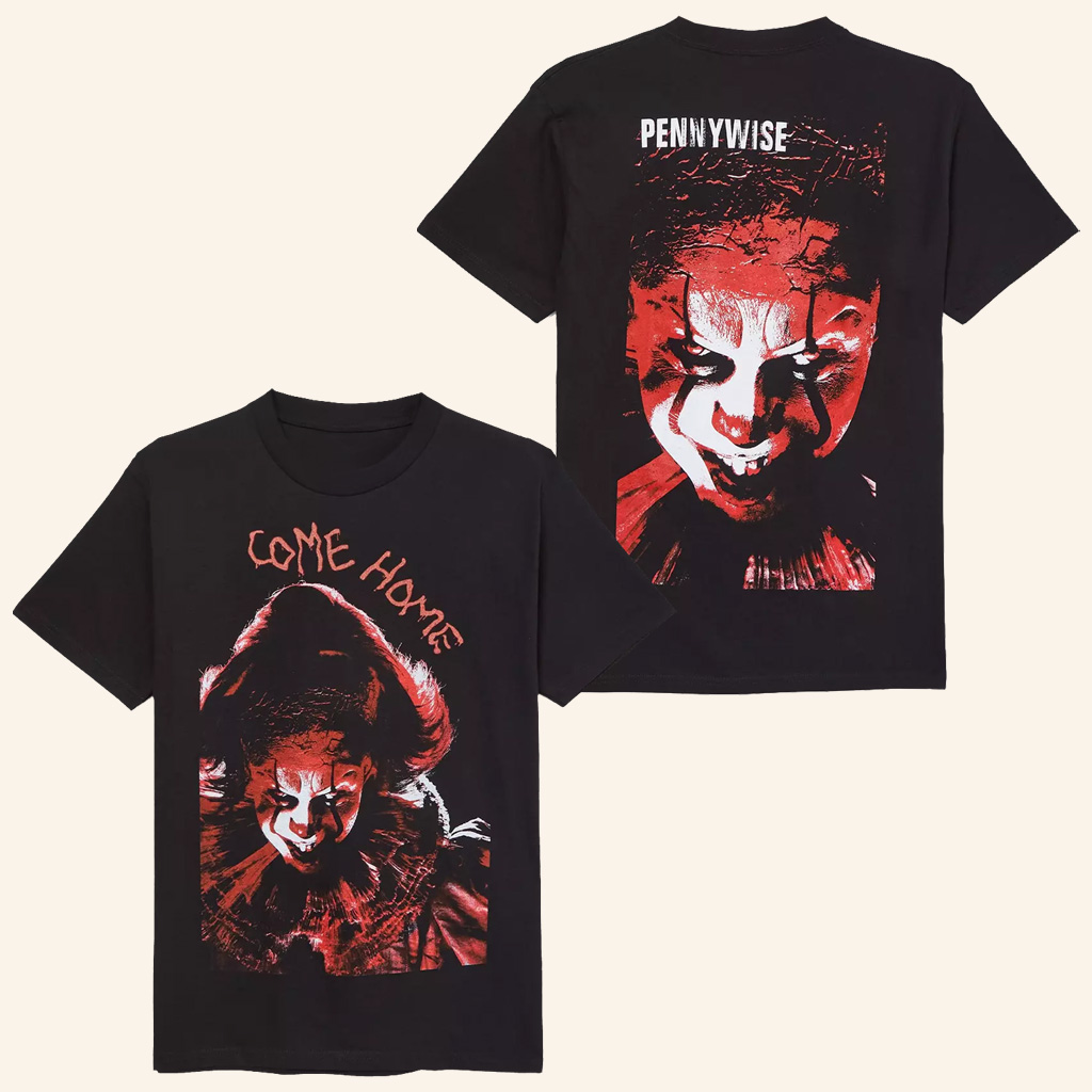 It Welcome To Derry Merch IT Pennywise Tonal Portrait T-Shirt Gift Ideas For Brother