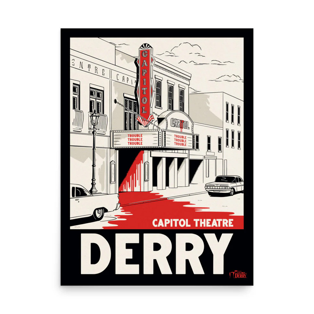 It Welcome To Derry Merch IT Welcome To Derry Capitol Theatre Poster Living Room Wall Decor It Welcome To Derry Merch IT Welcome To Derry Capitol Theatre Poster Living Room Wall Decor
