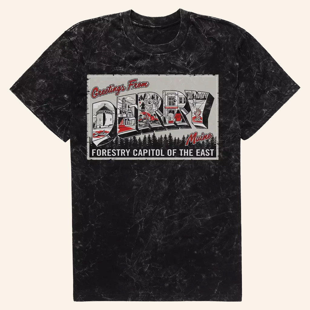 It Welcome To Derry Merch IT Welcome To Derry Greetings From Derry Maine T-Shirt Dad Gifts