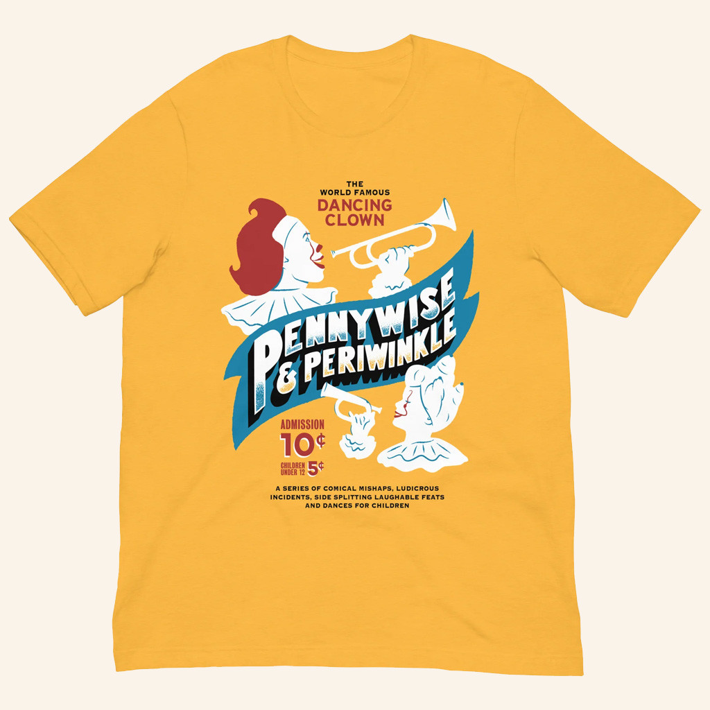 It Welcome To Derry Merch IT Welcome To Derry Pennywise And Periwinkle T-shirt Gifts For Son