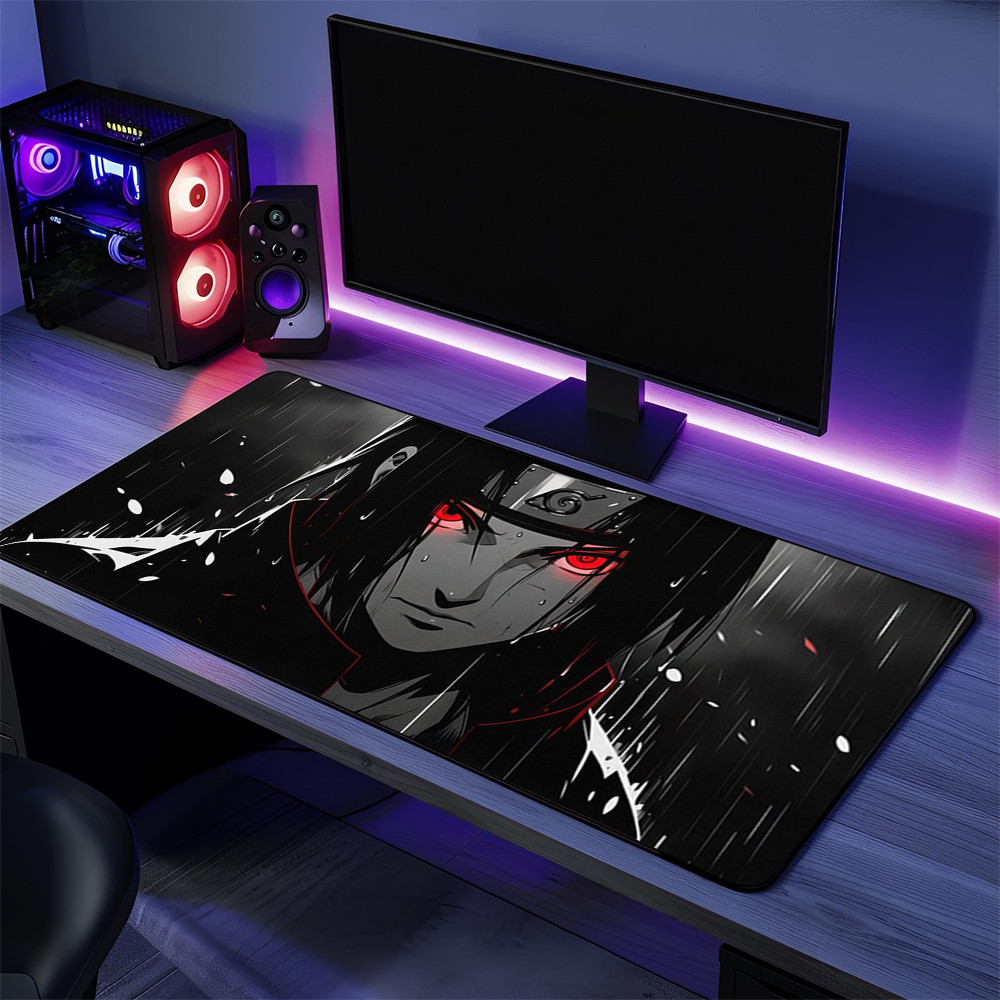Itachi Inspired Anime Desk Mat Mysterious Ninja Mouse Pad For Anime Enthusiasts
