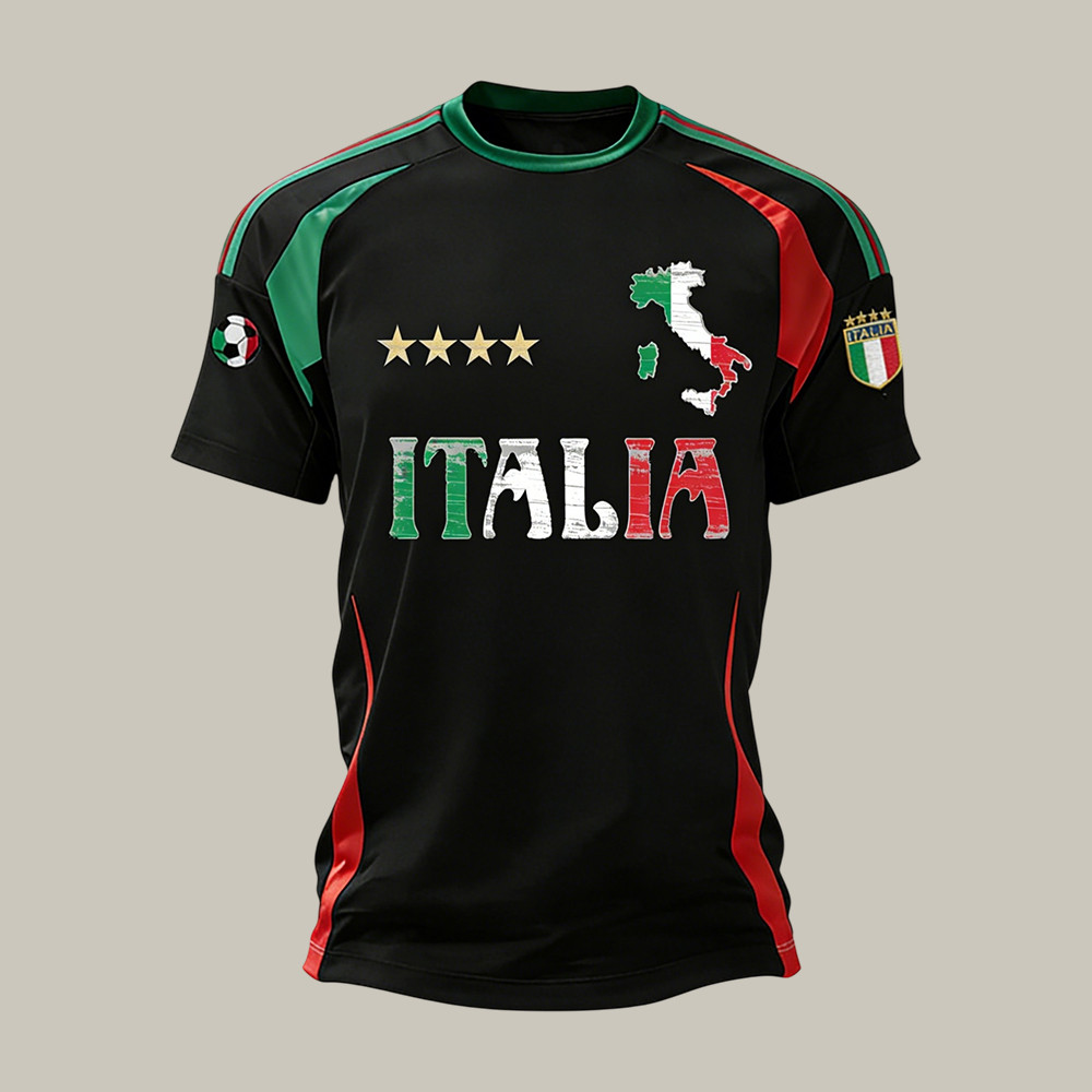 Italia FIFA World Cup 2026 T-Shirt World Cup 2026 Group Stage Matches Clothes Fan Gear