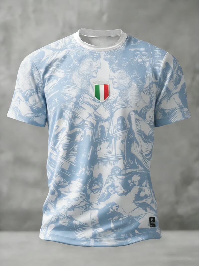 Italia Italy Azzurri Art T-Shirt World Cup 2026 Soccer Fan Gear Football Gift For Italy Fans