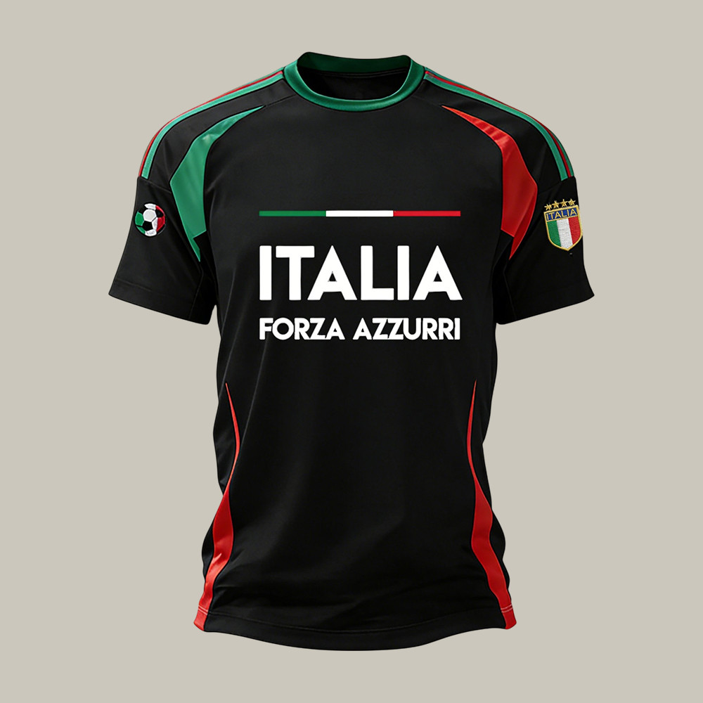 Italia World Cup 2026 Forza Azzurri T-Shirt FIFA World Cup 2026 Merch Soccer Gear