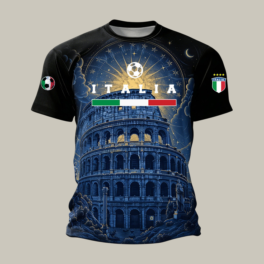 Italian National Football T-Shirt FIFA World Cup 2026 Clothes Unique Gift For Father