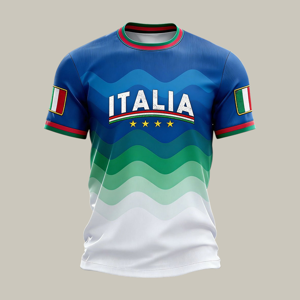 Italy 2026 FIFA World Cup T-Shirt Soccer Clothes Father's Day Gift For Him