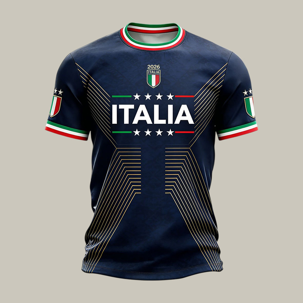 Italy 2026 FIFA World Cup T-Shirt Soccer Fan Merch Cool Present For Soccer Players