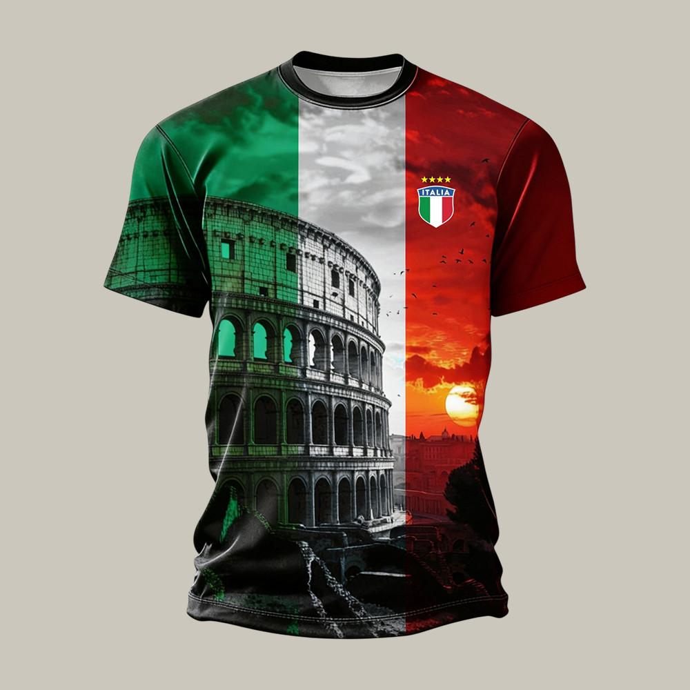 Italy 2026 FIFA World Cup T-Shirt Soccer Fan Merch Present Idea For Father's Day