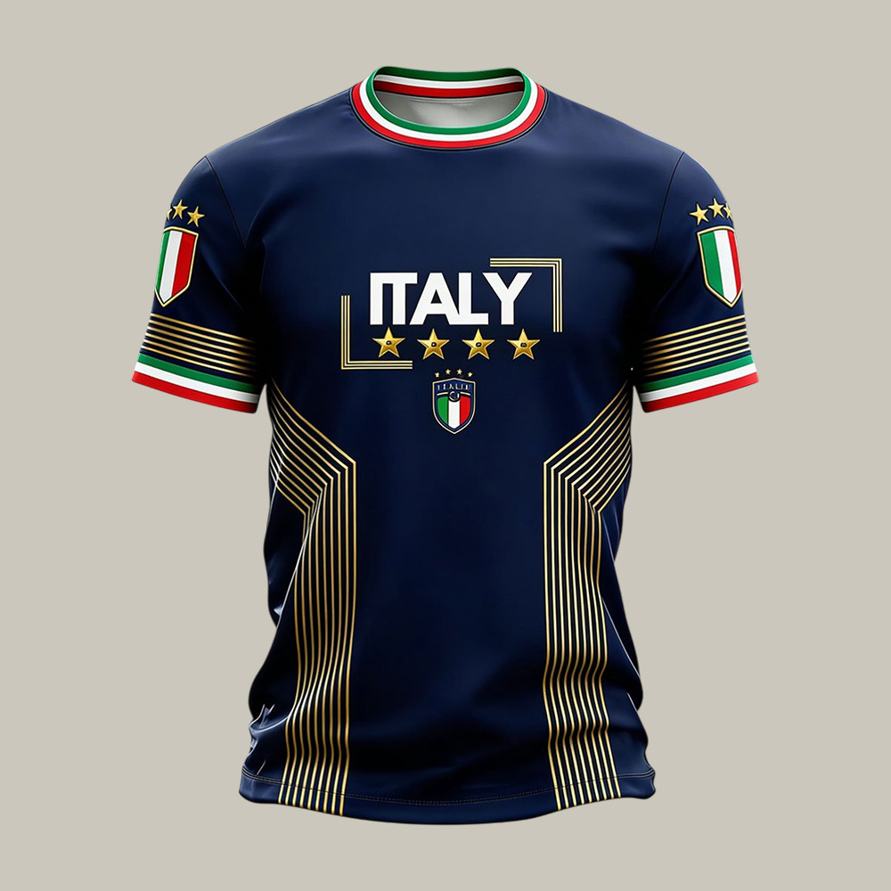 Italy FIFA World Cup 2026 T-Shirt Soccer Clothing 2026 World Cup Gear