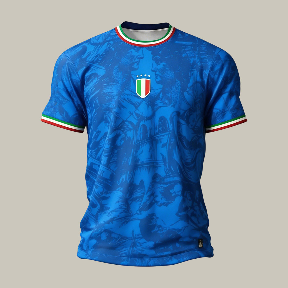 Italy FIFA World Cup Team T-Shirt Italy Soccer Fan Merch Present For Father