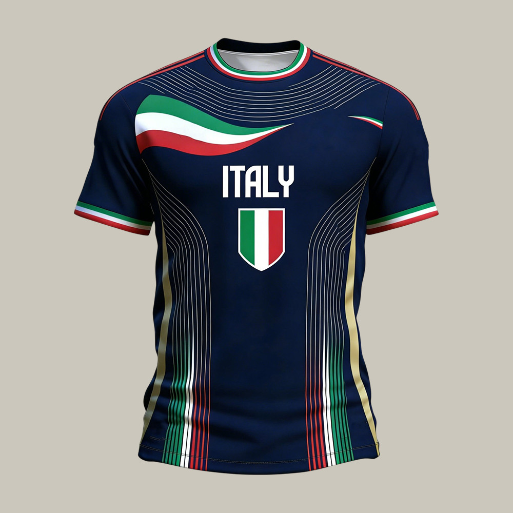 Italy FIFA World Cup Team T-Shirt Italy Soccer Football Fans Clothes Game Day Gear