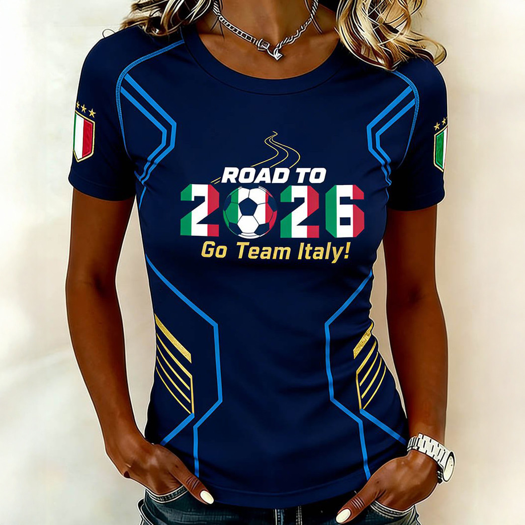 Italy Road To 2026 Go Team Ready T-Shirt FIFA Club World Cup Bracket Clothes Gift For Mother's Day