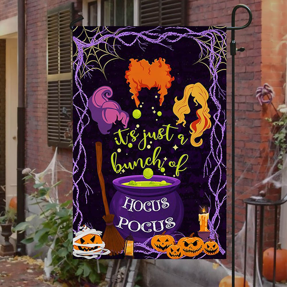 It's A Bunch Of Hocus Pocus Witch Pumpkin Halloween Flag Perfect Gift For Friend and Family on Halloween Day