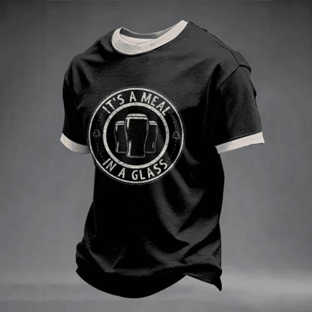 It's A Meal In A Glass St Patrick's Day T-Shirt St Patricks Outfit Cool St Paddys Day Gift
