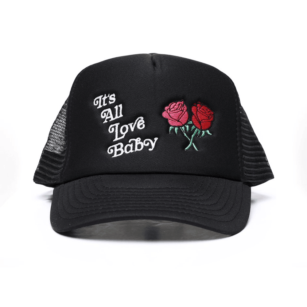 It's All Love Baby Trucker Hat Black Sentimental Father's Day Gifts
