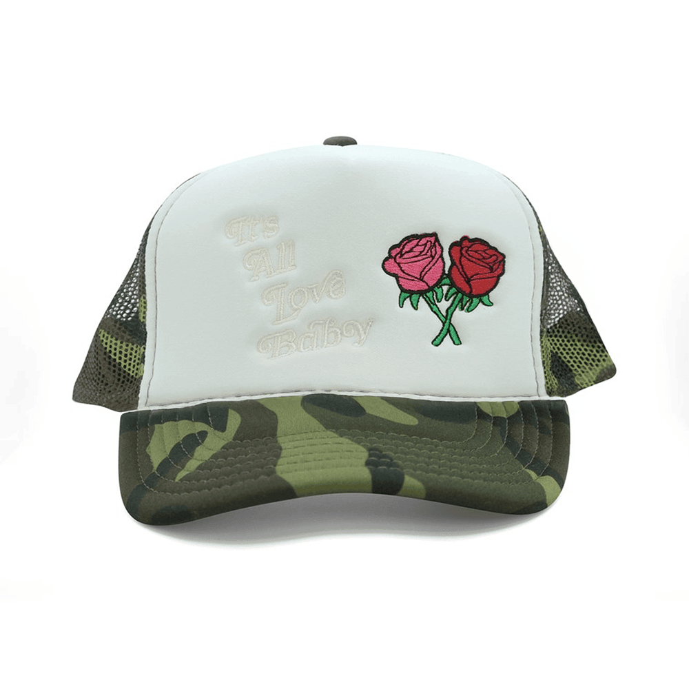 It's All Love Baby Trucker Hat Camo Fathers Day Delivery Gifts