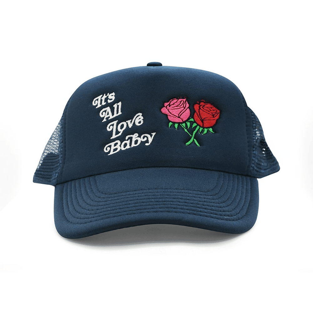 It's All Love Baby Trucker Hat Navy Stepdad Gifts For Father's Day It's All Love Baby Trucker Hat Navy Stepdad Gifts For Father's Day