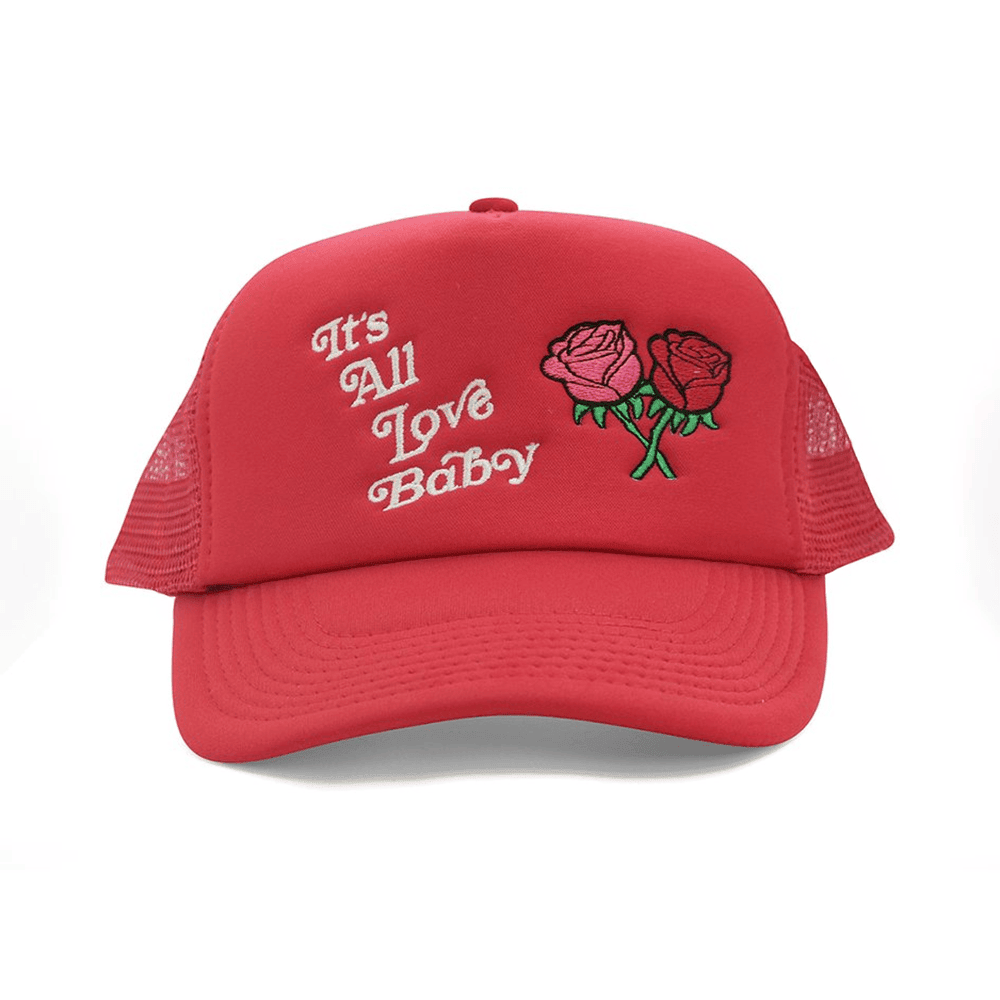 It's All Love Baby Trucker Hat Red Father's Day Gifts For Husband It's All Love Baby Trucker Hat Red Father's Day Gifts For Husband