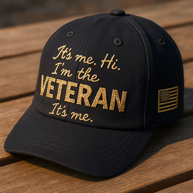 It's Me Hi I'm The Veteran Hat American Flag Baseball Cap Veteran Gifts For Men