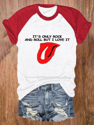 It's Only Rock And Roll Baseball T-Shirt The Rolling Stones Merch Gifts For Mom