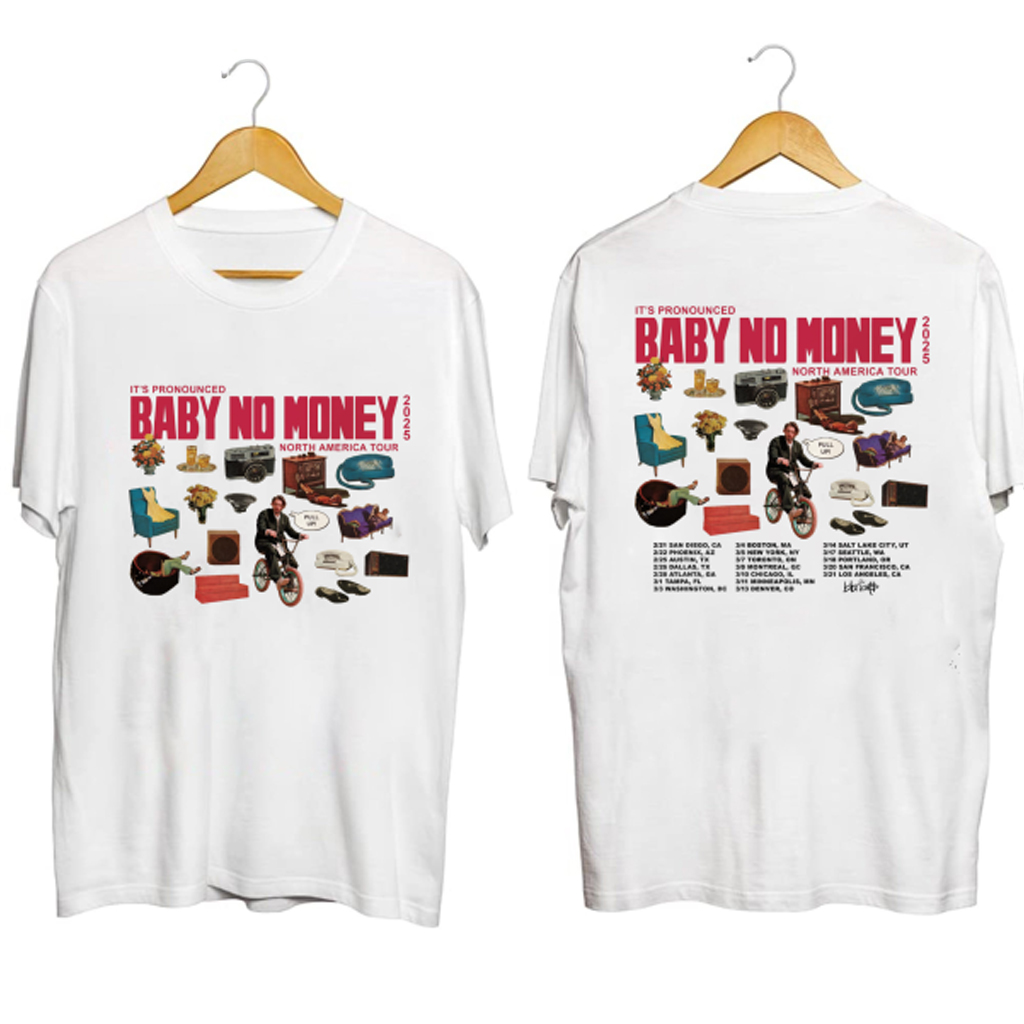 Its Pronounced Baby No Money Tour Shirt bbnoS Merch Gifts For Rapper Fans