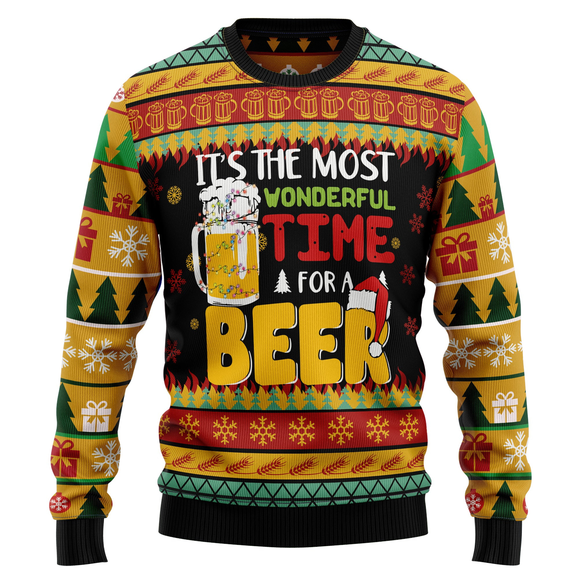 It's The Most Wonderful Time For Beer Ugly Christmas Sweater
