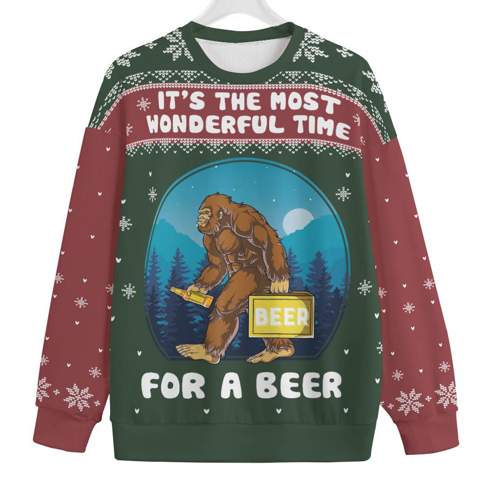 Its The Most Wonderful Time Of The Year Plus Size Christmas Sweater Custom Holiday Sweater Merch That Warms the Heart