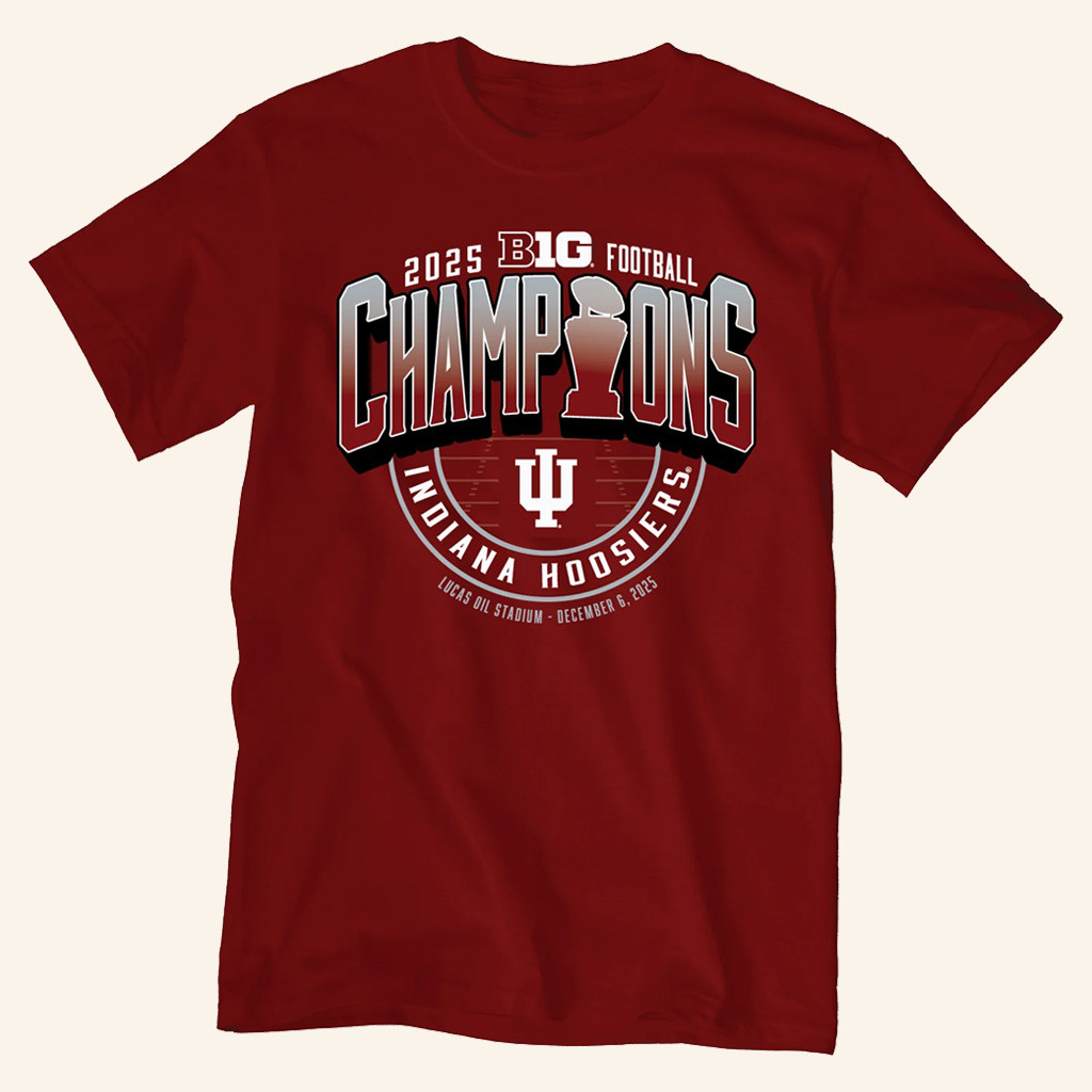 IU Big Ten Championship Shirt Indiana Football Merch Big 10 Champions Locker Room Shirt