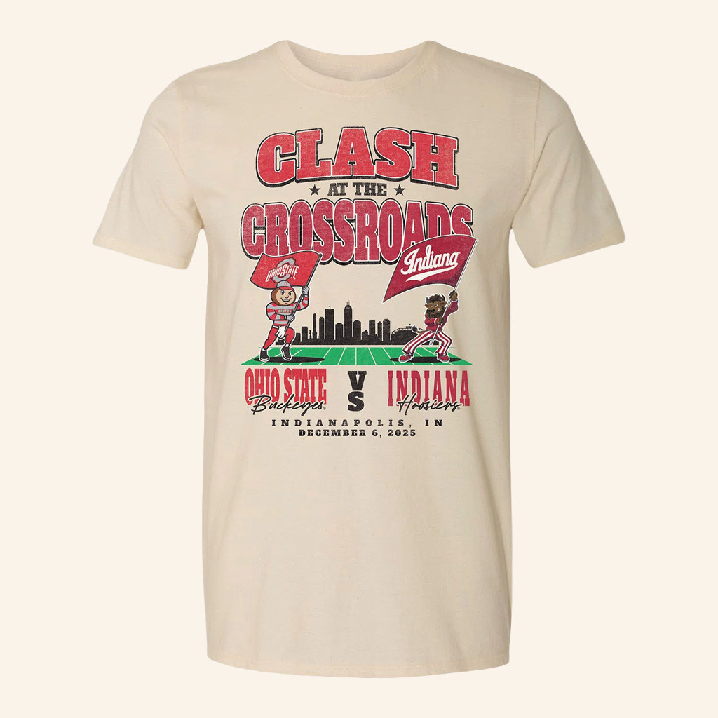 IU Big Ten Championship Shirt Indiana Football Merch Big 10 Championship Mascot Showdown T-Shirt