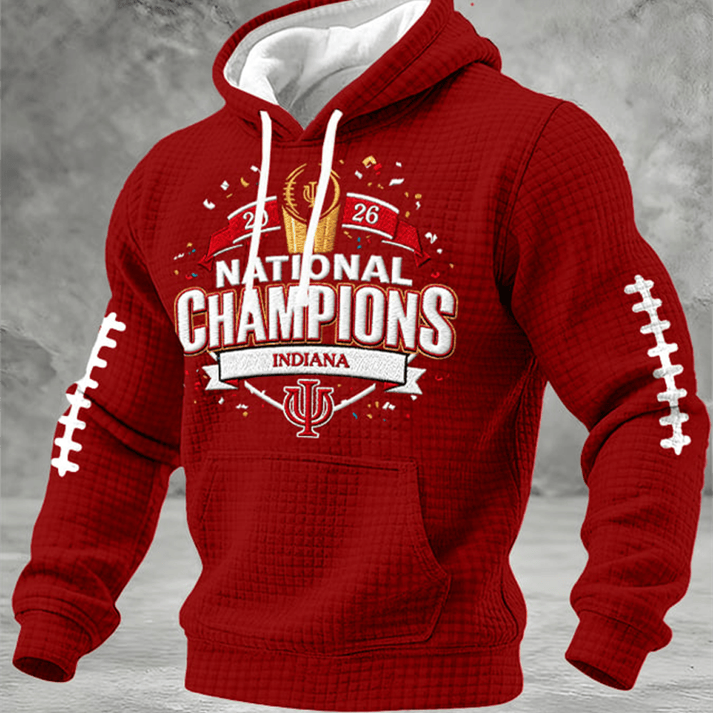 IU Football National Championship Hoodie Football Clothing Indiana Hoosiers Fan Gifts