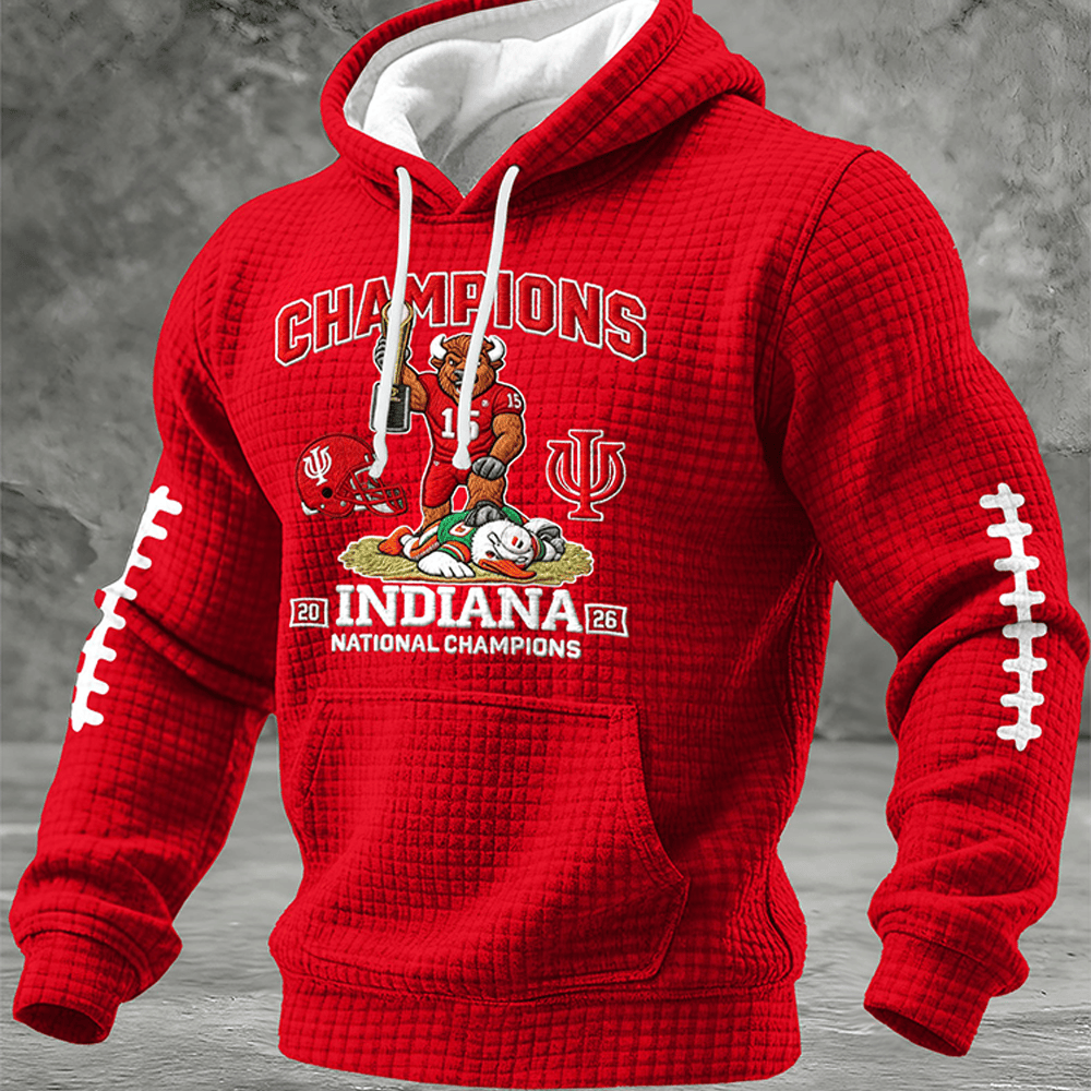 IU Football National Championship Hoodie Game Day Football Hoodie Fan Gear