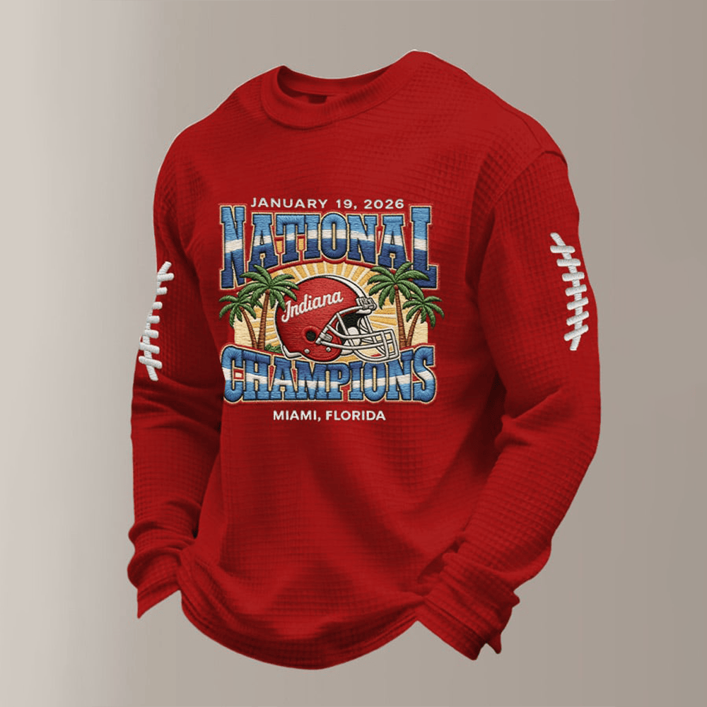 IU Football National Championship Long Sleeve Shirt Football Merch Game Day Gear