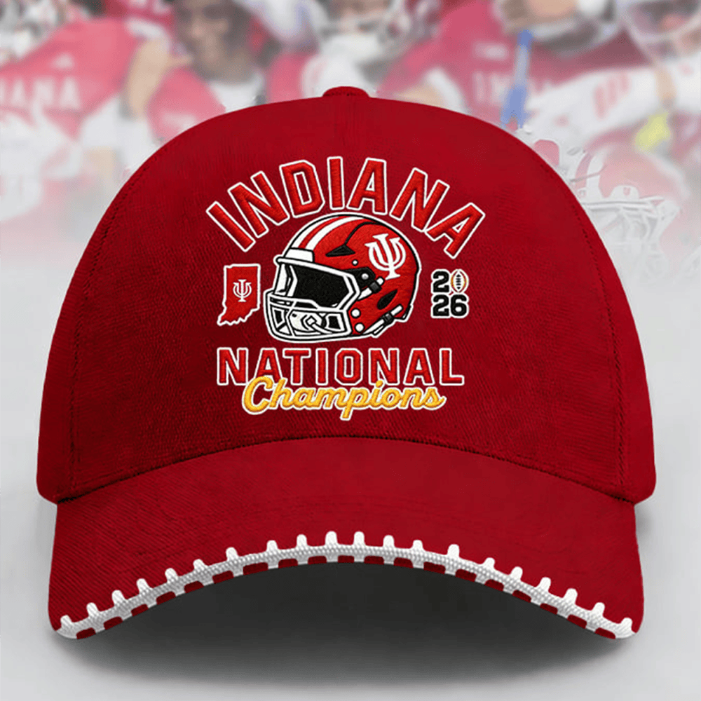 IU National Championship Hat Indiana Hoosiers Baseball Cap Cool Gift For Boyfriend