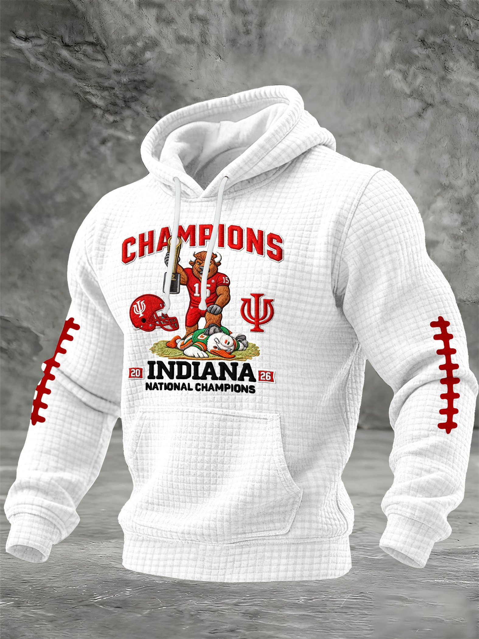 IU National Championship Merch Hoodie Indiana National Champions Hoodie Womens Gameday Clothing