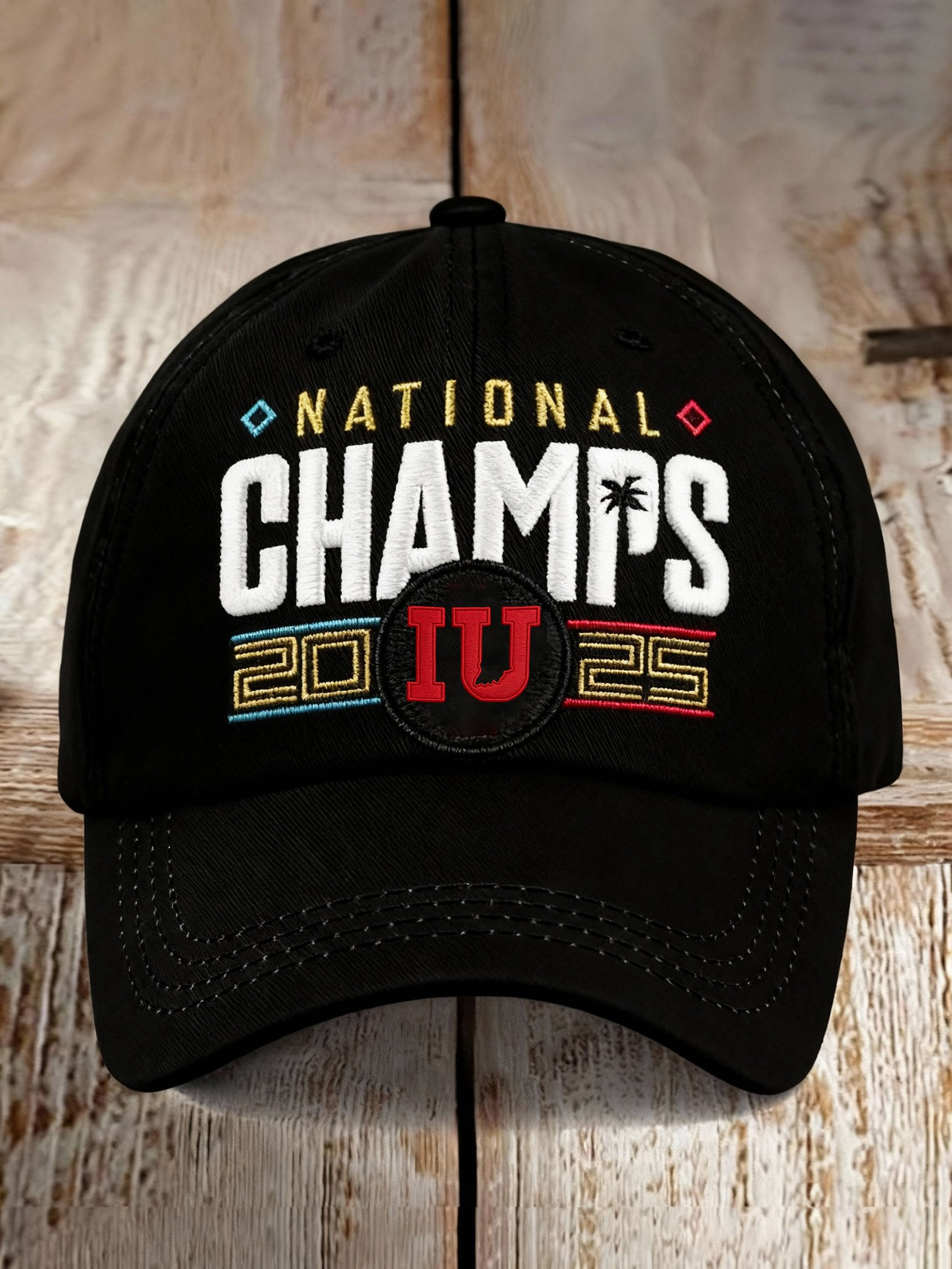 IU National Championship Merch Indiana National Champions Hat Embroidered Indiana Strong Cap IU National Championship Merch Indiana National Champions Hat Embroidered Indiana Strong Cap