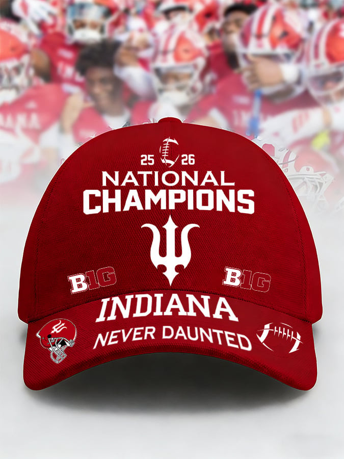 IU National Championship Merch Indiana National Champions Hat Indiana Never Daunted Hat Gifts IU National Championship Merch Indiana National Champions Hat Indiana Never Daunted Hat Gifts