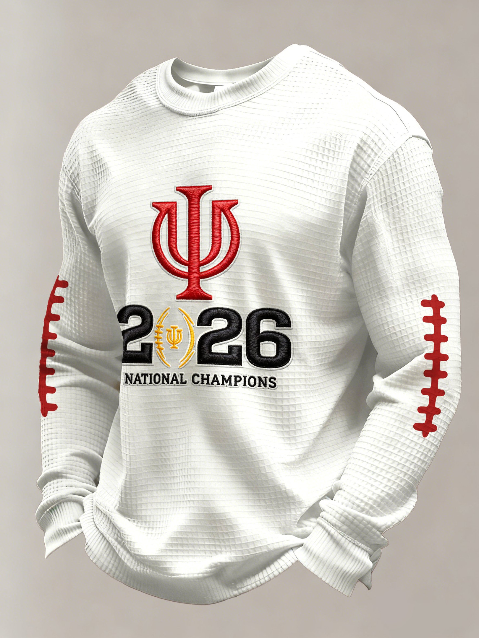 IU National Championship Merch Indiana National Champions Long Sleeve Shirt White IH Clothing