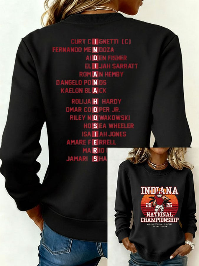 IU National Championship Merch Indiana National Champions Sweatshirt Gifts For IH Football Fan IU National Championship Merch Indiana National Champions Sweatshirt Gifts For IH Football Fan