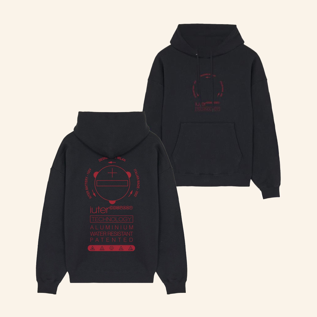 Iuter Merch Patented Hoodie Black Gifts For Boyfriend