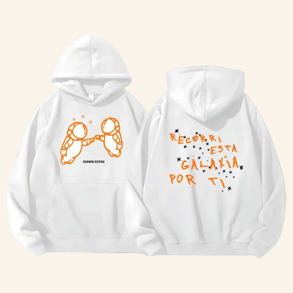 Ivan Cornejo Merch Donde Estas White Hoodie Recorri Esta Galaxia Por Ti Hoodie Fan Gifts